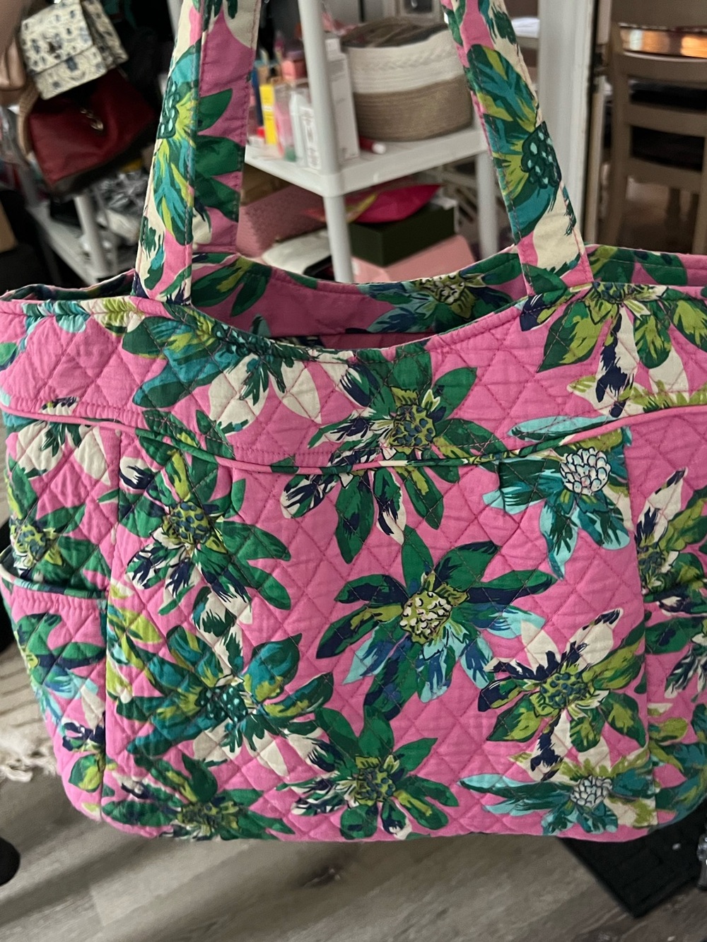 Vera Bradley Tropical Paradise Tote + Purple Punch Cooler Bundle 🌸 - Picture 4 of 9